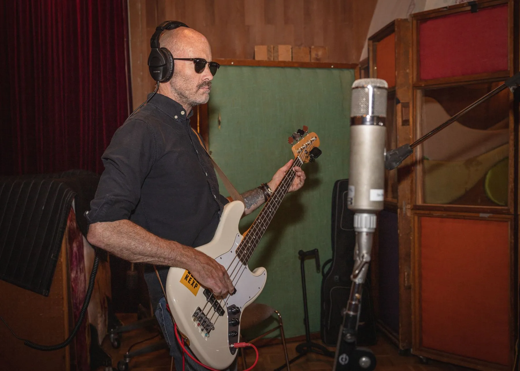 Bass in the vocal booth